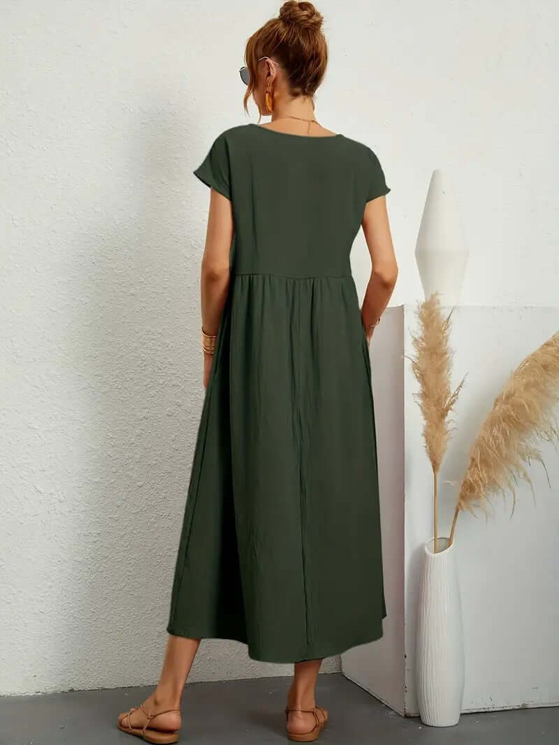 Summer Sleeveless Dress with Handbag