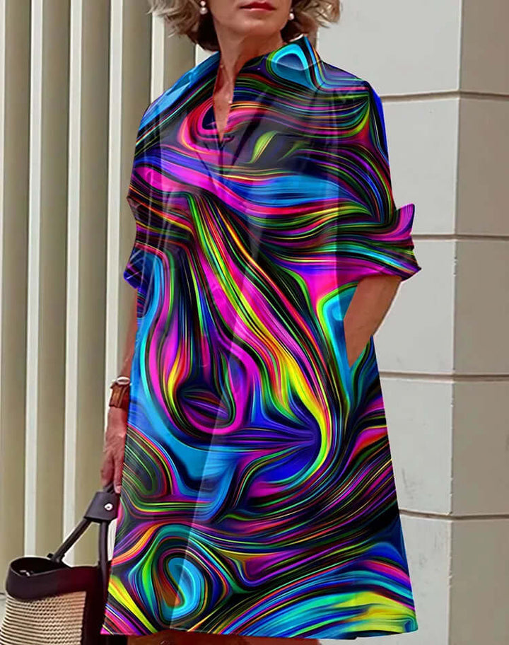Women's Cotton Blend A-Line Dress