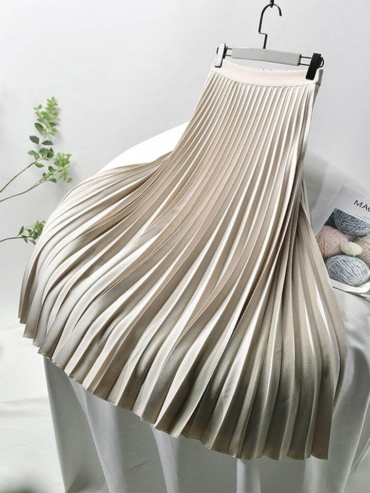 Women's Pleated Midi Skirt