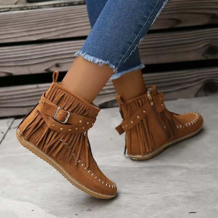 Women's Vintage Suede Ankle Boots