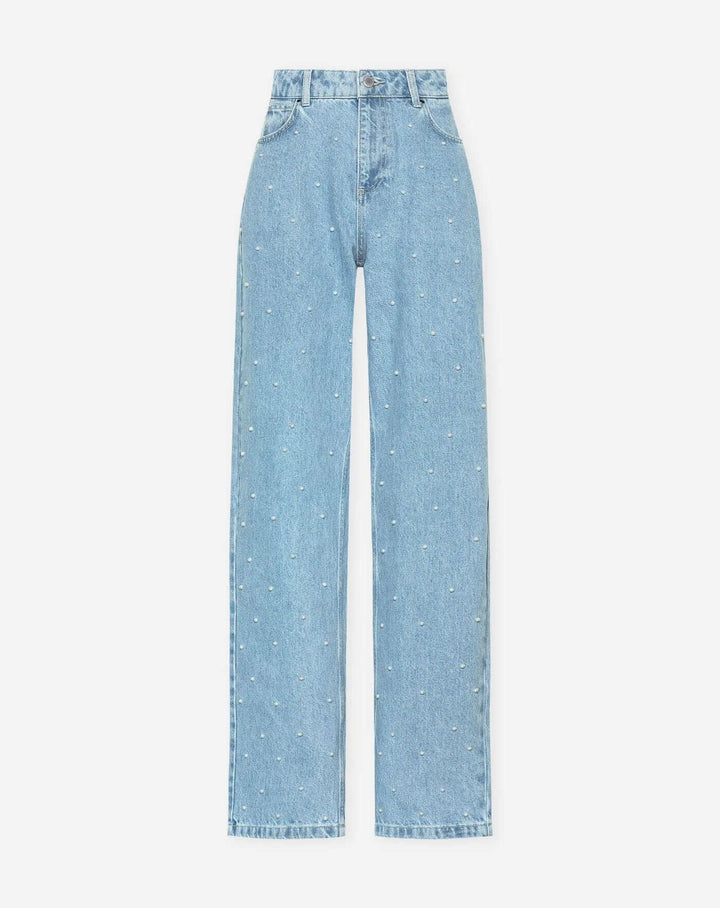 Women's Embellished Straight Leg Jeans