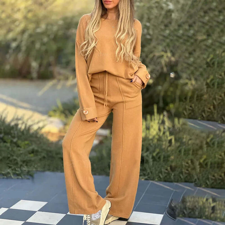 Women's Two-Piece Set - Breathable & Elegant