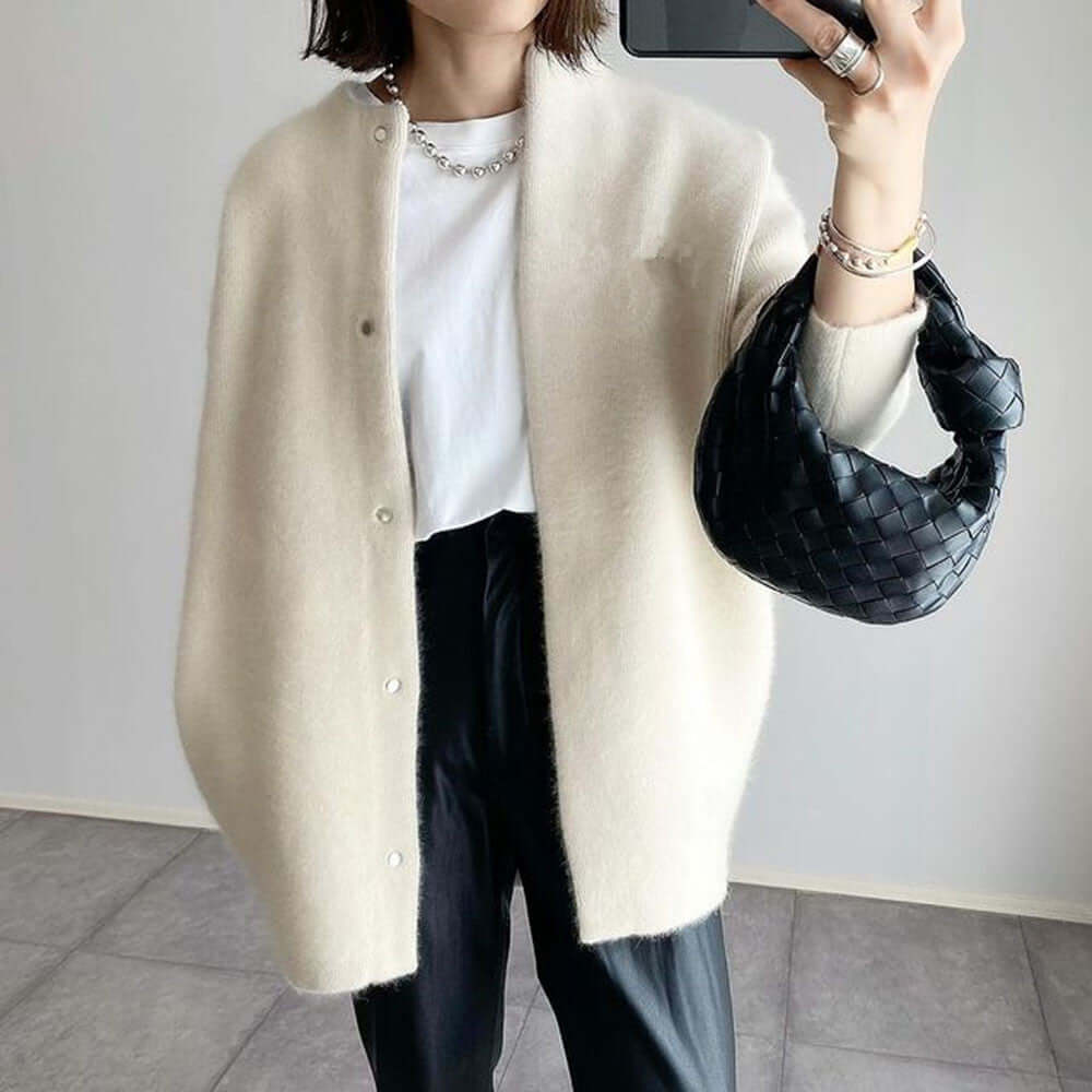 Women's Elegant Cashmere Knit Cardigan
