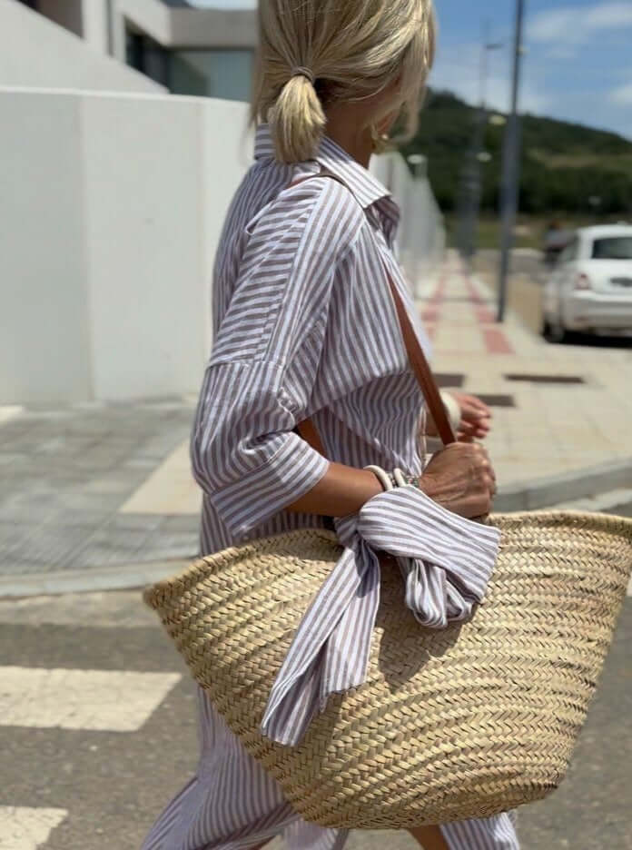 Striped Shirt Dress