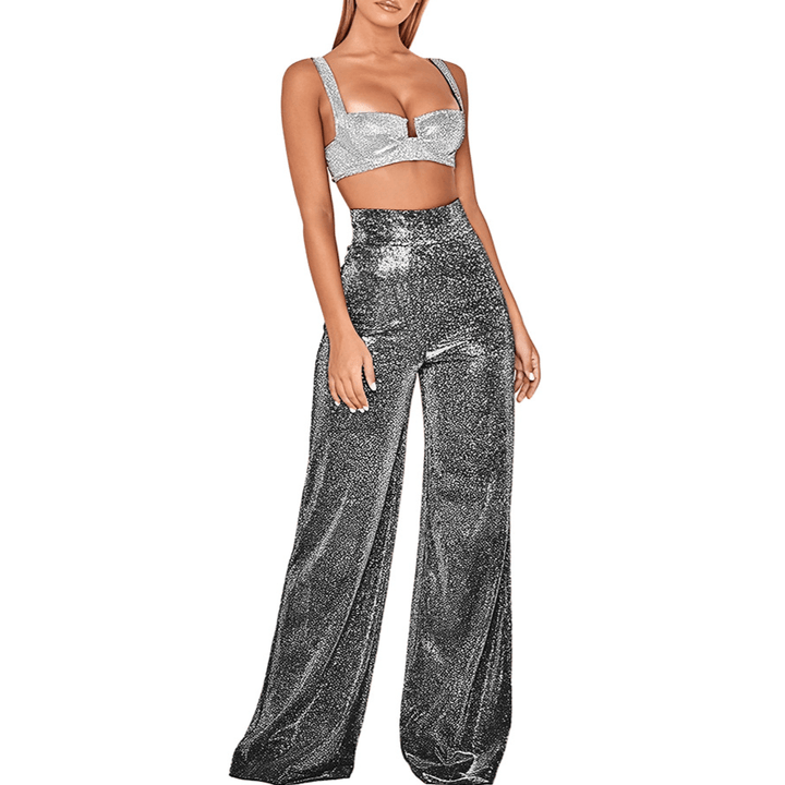 Glitter Flare Pants