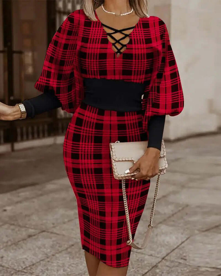 Women's Geometric Print Two-Piece Set