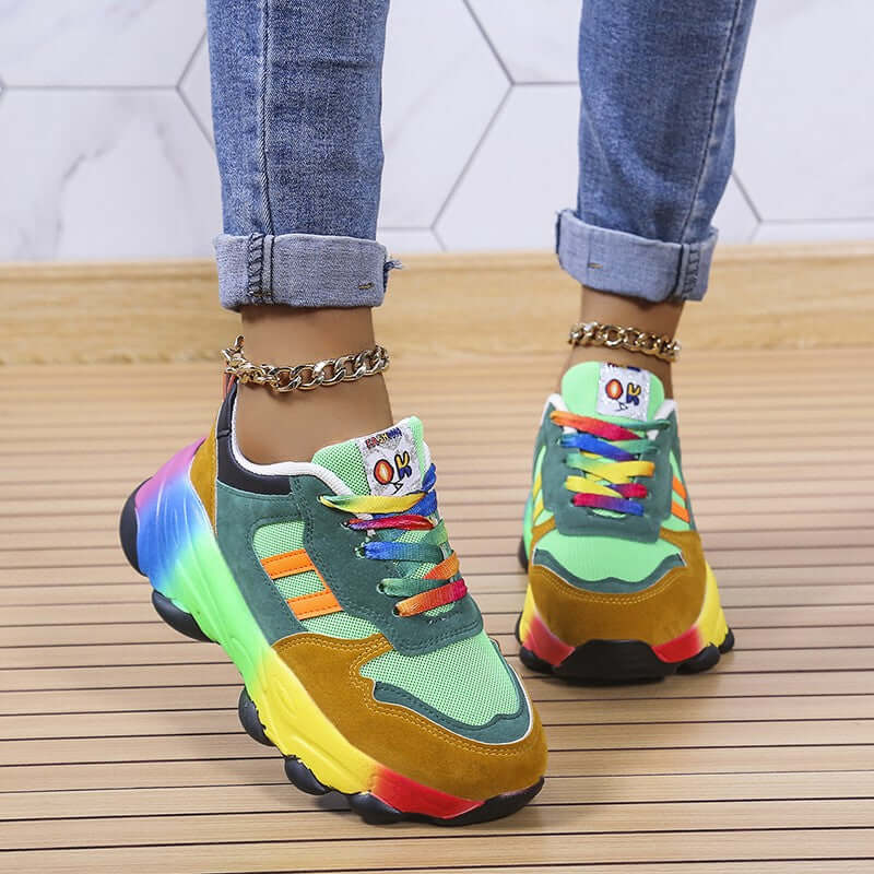 Women's Colorful Chunky Trainers