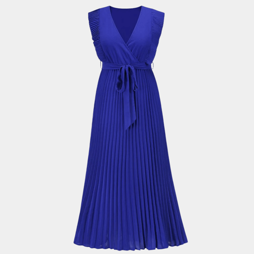 Elegant Long Dress with V-Neck