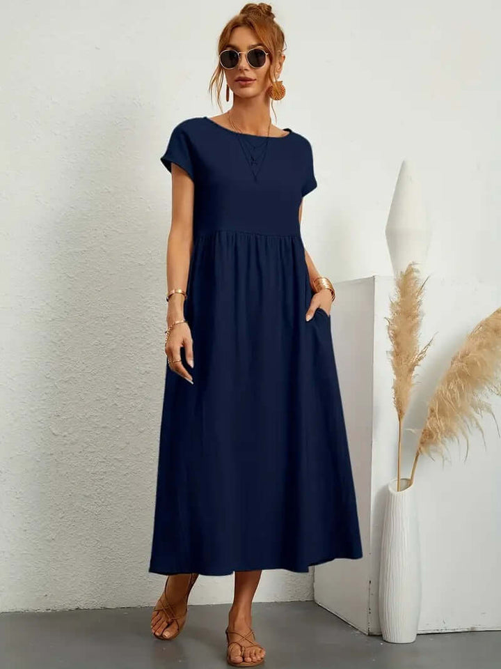 Summer Sleeveless Dress with Handbag