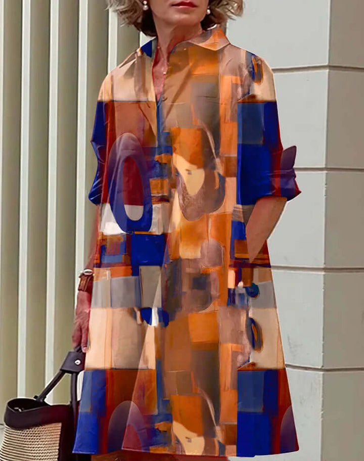 Women's Cotton Blend A-Line Dress