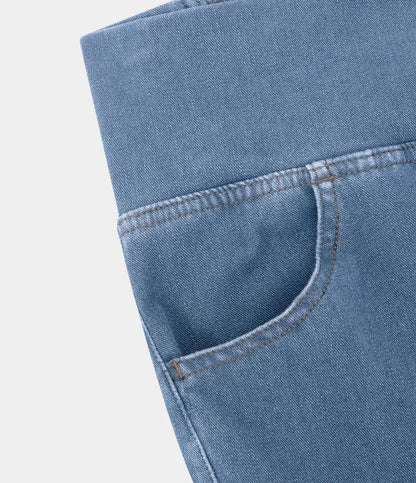 Women's High-Waisted Elasticated Flared Jeans