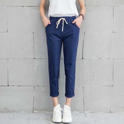 Casual Straight-Leg Trousers
