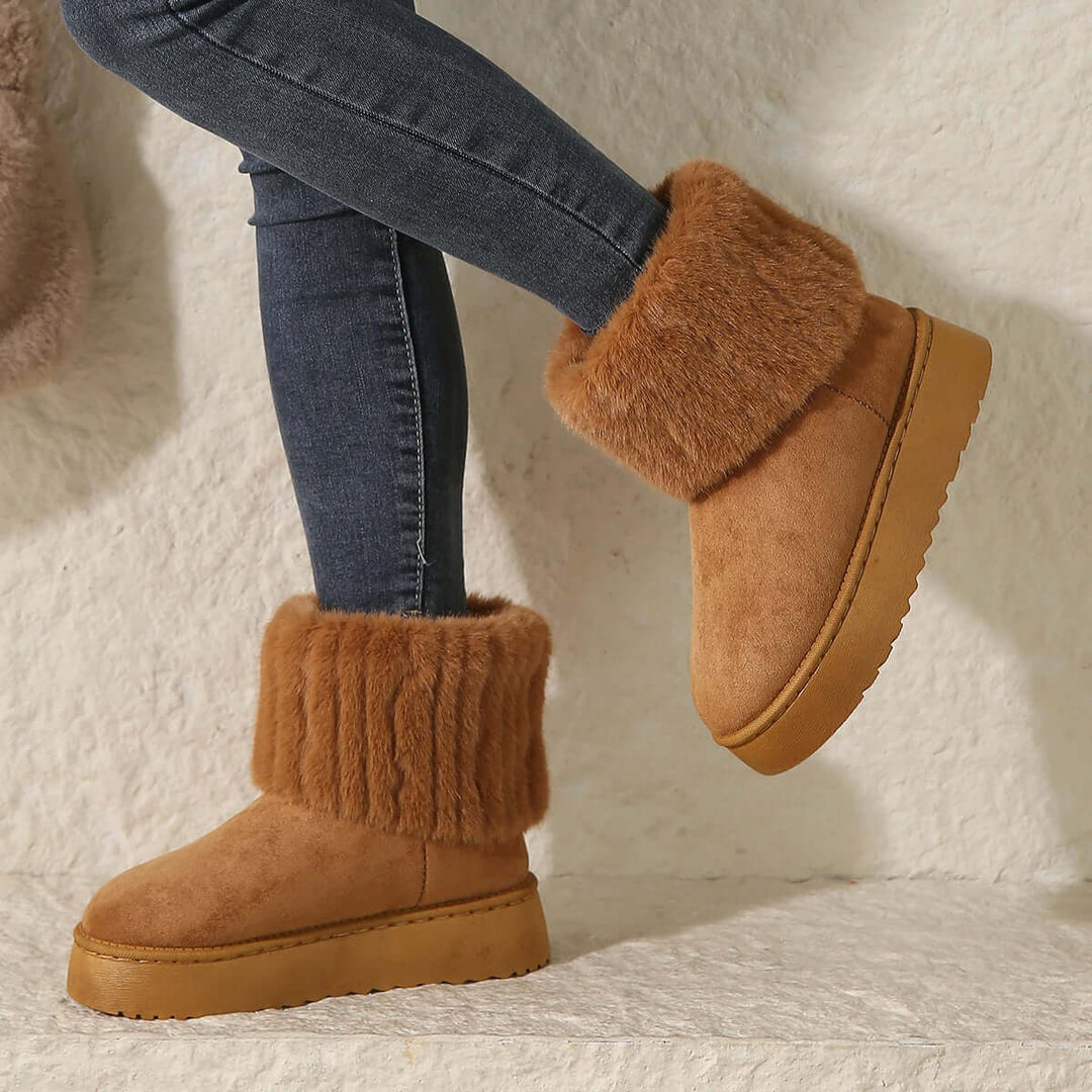 Women's Warm Fur Lined Winter Boots