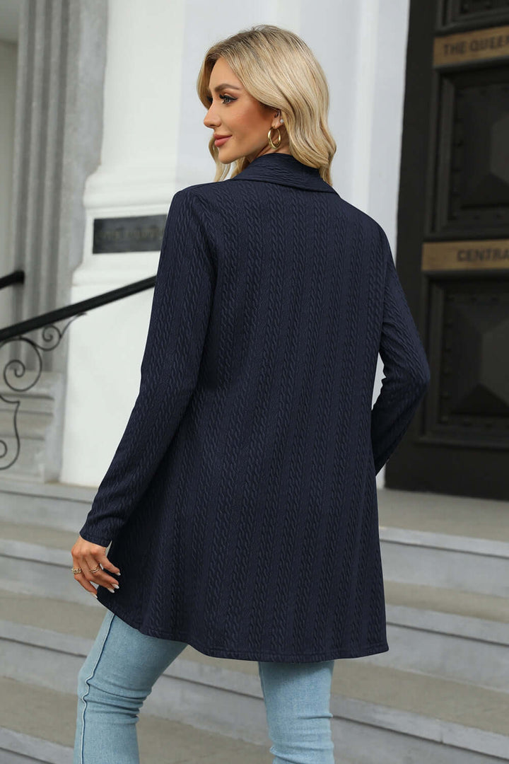 Women's Casual Longline Open Cardigan