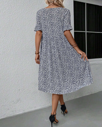 Floral Pattern Dress - Breathable & Lightweight