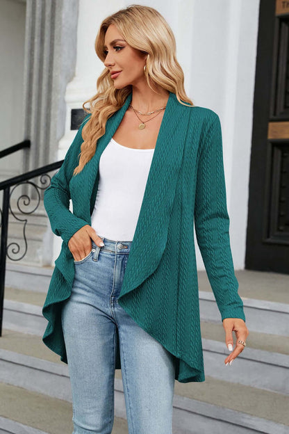 Women's Casual Longline Open Cardigan