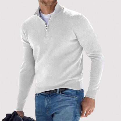 Men's Cashmere Half-Zip Sweater