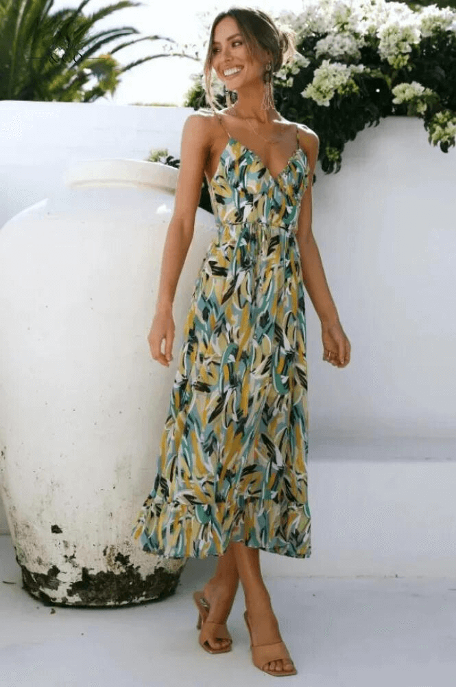 Bohemian Floral Summer Dress