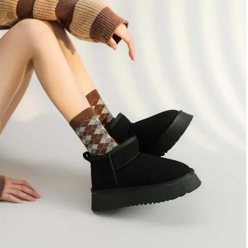 Women's Suede Ankle Winter Boots