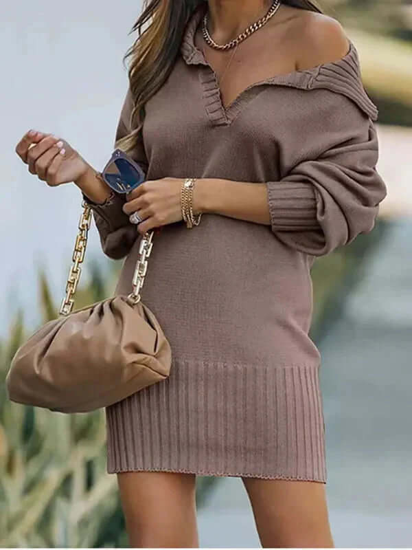 Soft Knit Sweater Dress for Women