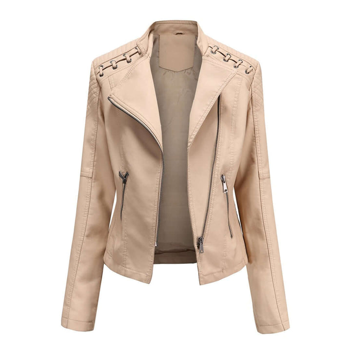Women's Faux Leather Biker Jacket