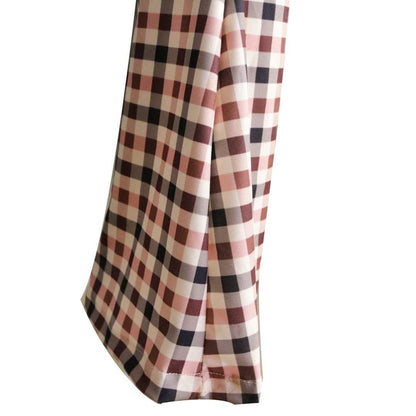 Checkered Flare Trousers - Chic and Modern