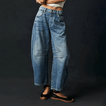 Women's Wide Leg High-Waisted Jeans