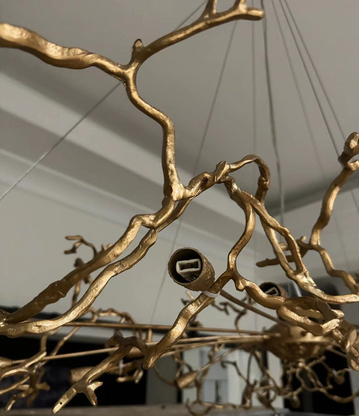 French style crystal chandelier with elegant branches and crystal detailing, perfect for luxury interiors, enhancing home déc