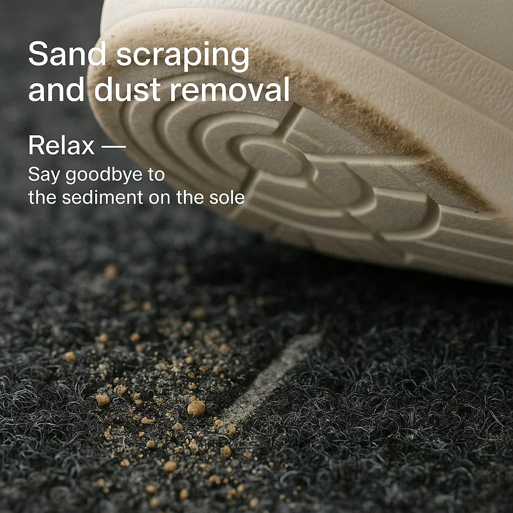 "Green non-slip heavy-duty door mat with textured surface for indoor/outdoor use, resists dirt, rain, and sun exposure."