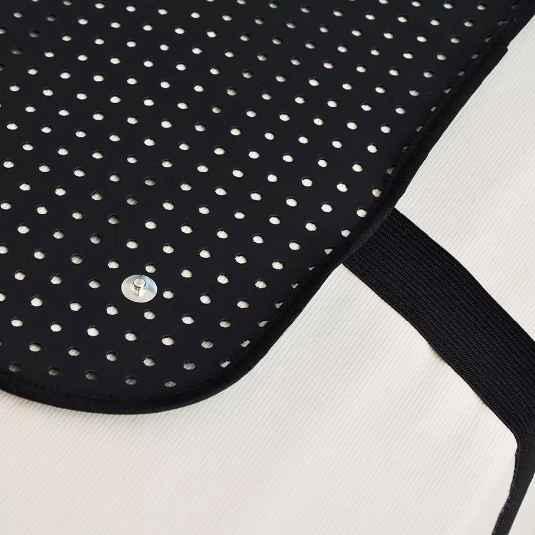Grounding sleep mat for enhanced sleep. Carbon-infused leatherette material, under-sheet design for natural energy balance.