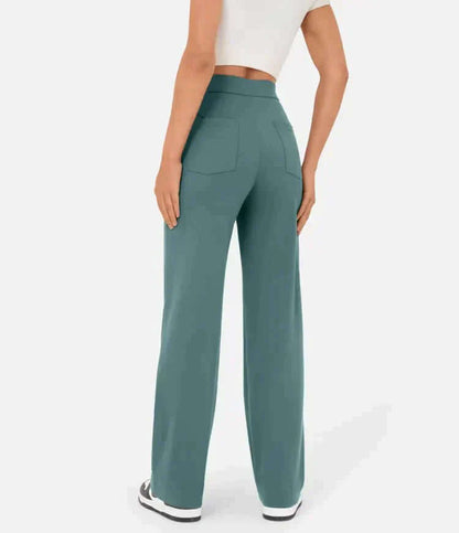 Comfortable High-Waisted Elastic Trousers for Women