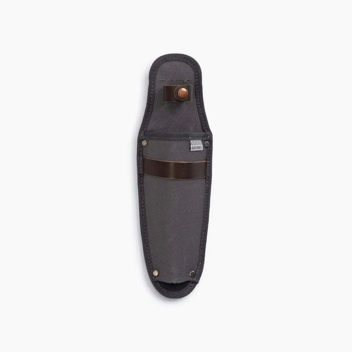 "Hori Hori garden knife with walnut handle and rust-resistant steel blade, perfect for outdoor tasks like digging and cutting