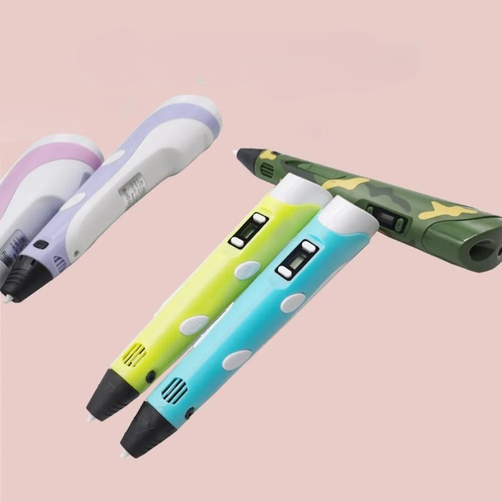 3D Drawing Printing Pen with LCD Screen for Kids