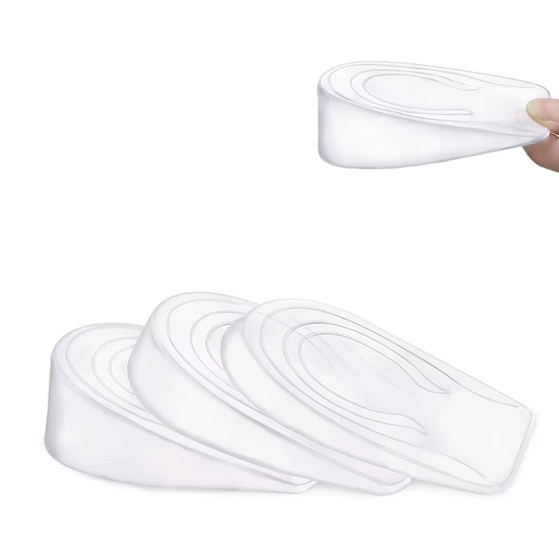 Unisex Silicone Gel Heel Inserts - Height and Comfort Boost