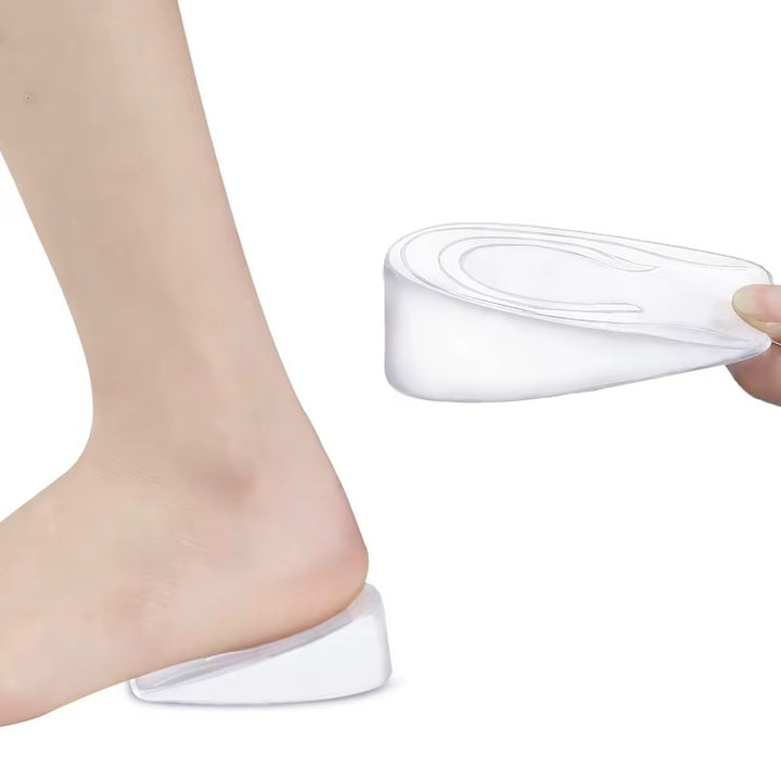 Unisex Silicone Gel Heel Inserts - Height and Comfort Boost