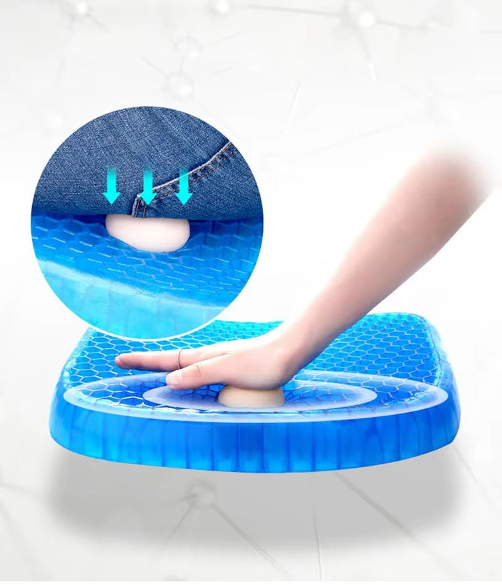Orthopedic Gel Seat Cushion for Tailbone and Back Support