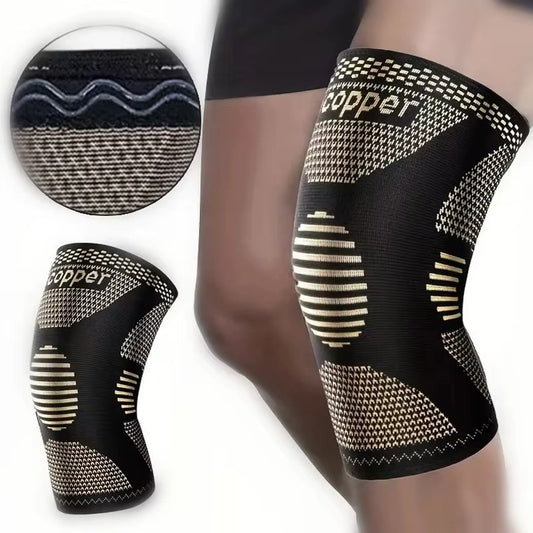 Unisex CopperFlex Knee Compression Sleeve for Pain Relief