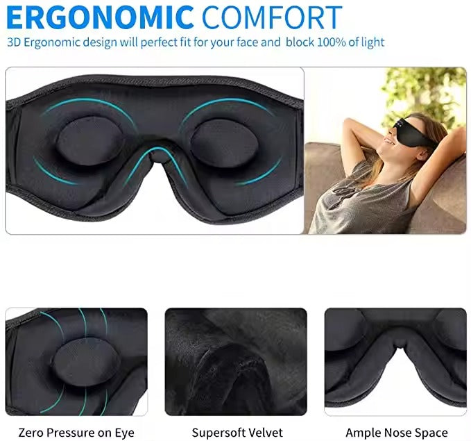DreamSounds Bluetooth Sleeping Mask with Built-in Headphones