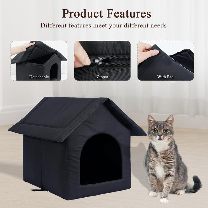 All-Season Weatherproof Outdoor Pet House for Cats and Dogs