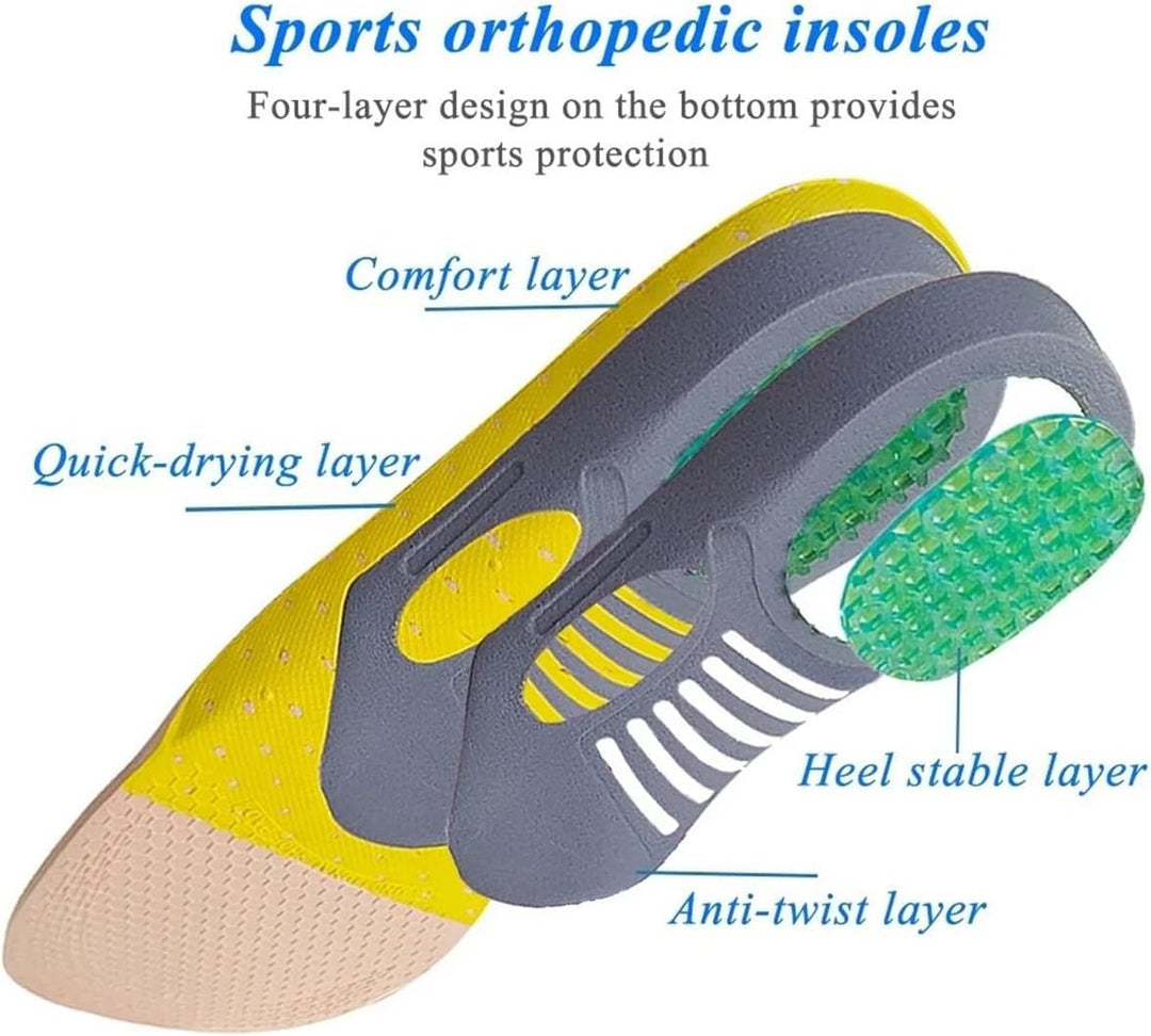 Orthopedic Insoles for Men & Women with Arch Support