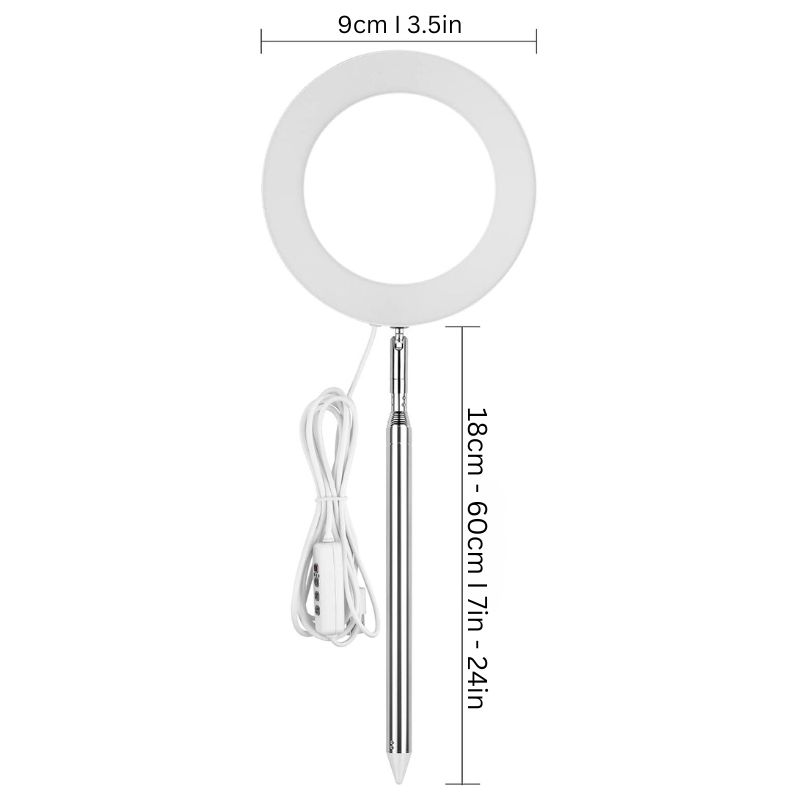 "Indoor adjustable plant light lamp with custom brightness, showcasing height and brightness control for optimal plant growth