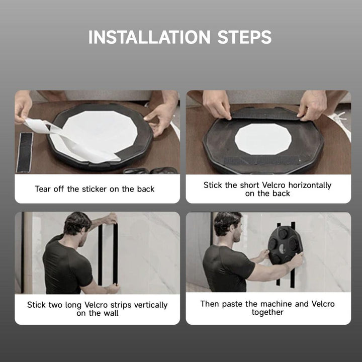 "Interactive music boxing machine for fitness, featuring colorful sensors, sleek design, suitable for adults and kids."