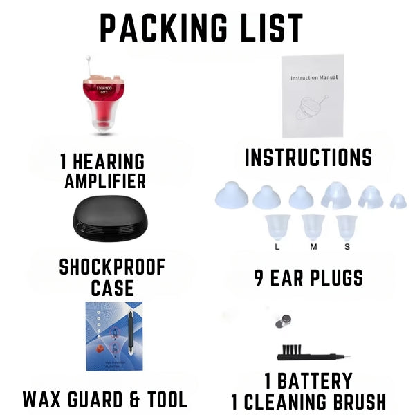 "Invisible in-ear rechargeable hearing aids for clear sound, shown discreetly placed in the ear, offering superior audio qual