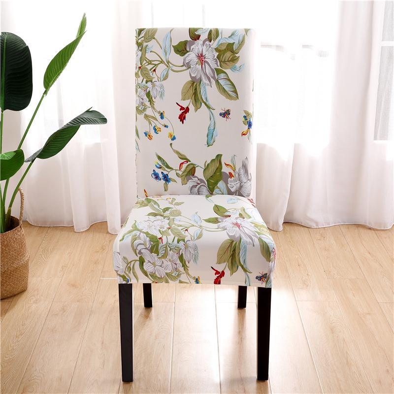 Luxurious elastic chair cover with stylish floral pattern, adds elegance and protection, fits various sizes, enhances comfort