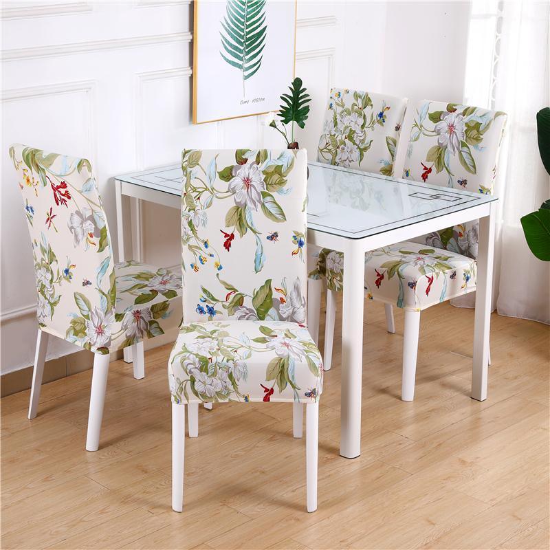 Luxurious elastic chair cover with stylish floral pattern, adds elegance and protection, fits various sizes, enhances comfort