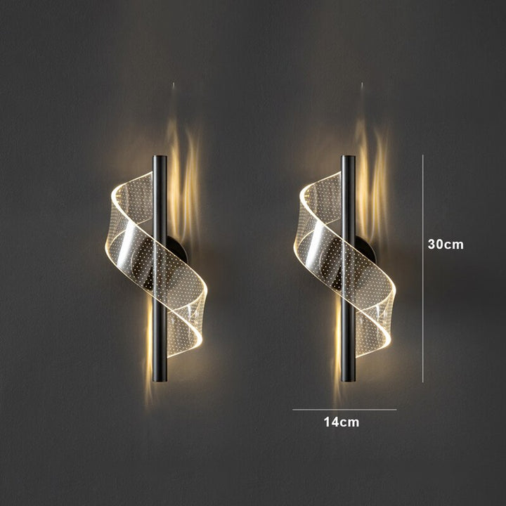 Luxurious glass candelabra wall light with sleek design, perfect for enhancing elegant interiors; LED dimmable for ambiance.