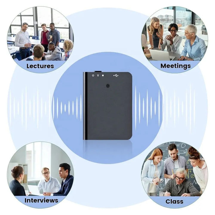 Compact Mini Voice Activated Recorder - Pocket Size Device