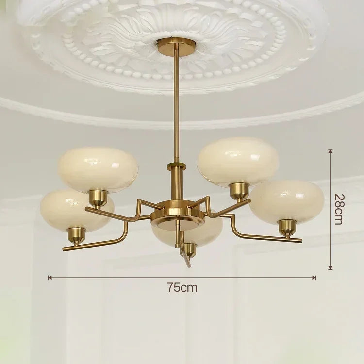 Medieval chandelier with Bauhaus style, featuring elegant details and multiple light fixtures, for home decor.