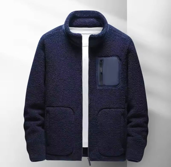 Men's autumn fleece jacket 'Logan', sleek design, premium warmth, versatile layering; perfect for cooler days.