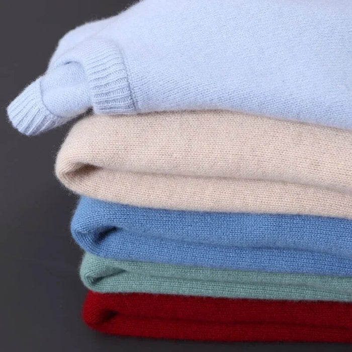 Men's cashmere loose sweater; elegant, cozy, soft texture, versatile colors, perfect for layering, casual to formal.
